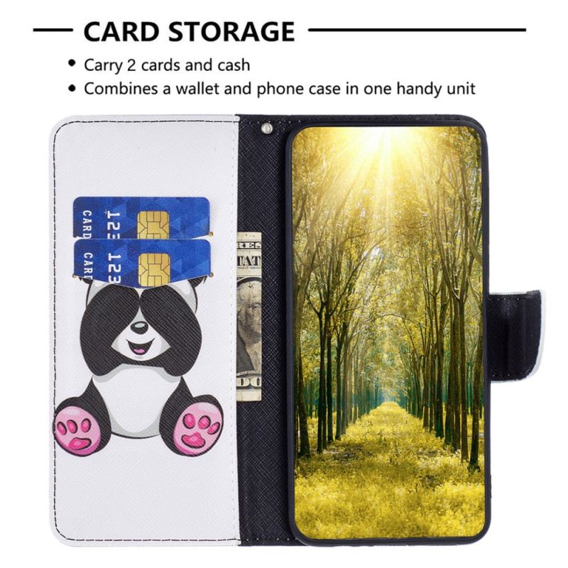 Lederhüllen iPhone 16 Pro Max Handyhülle Panda