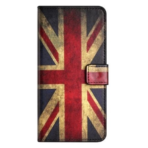 Lederhüllen iPhone 16 Pro Max Handyhülle Union-jack-flagge