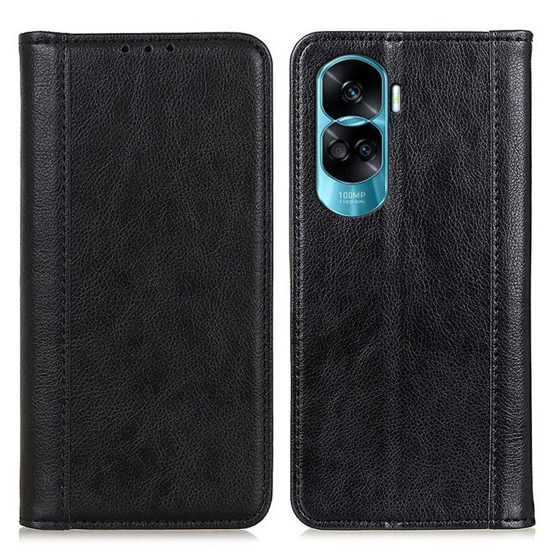 Schutzhülle Für Honor 90 Lite Flip Case Spaltleder