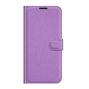 Flip Case Für Oppo Reno 6 Pro 5G Klassische Litschi-textur