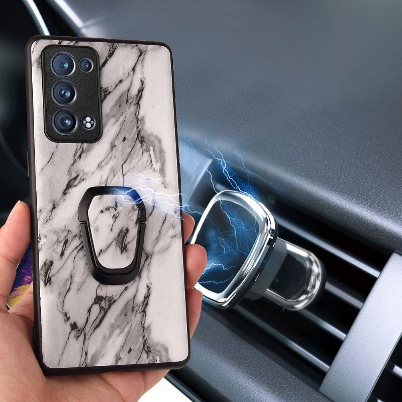 Hülle Für Oppo Reno 6 Pro 5G Unterstützungsfunktion Marble