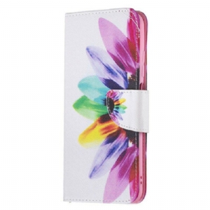 Flip Case Für Xiaomi Redmi Note 10 5G Aquarellblume