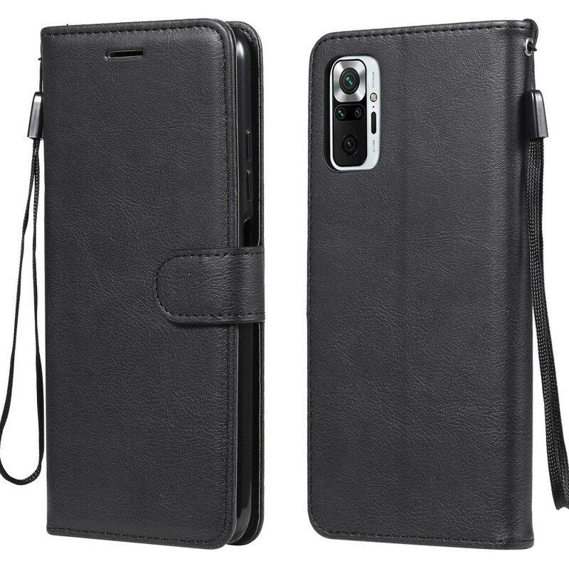 Flip Case Für Xiaomi Redmi Note 10 5G Einfarbig