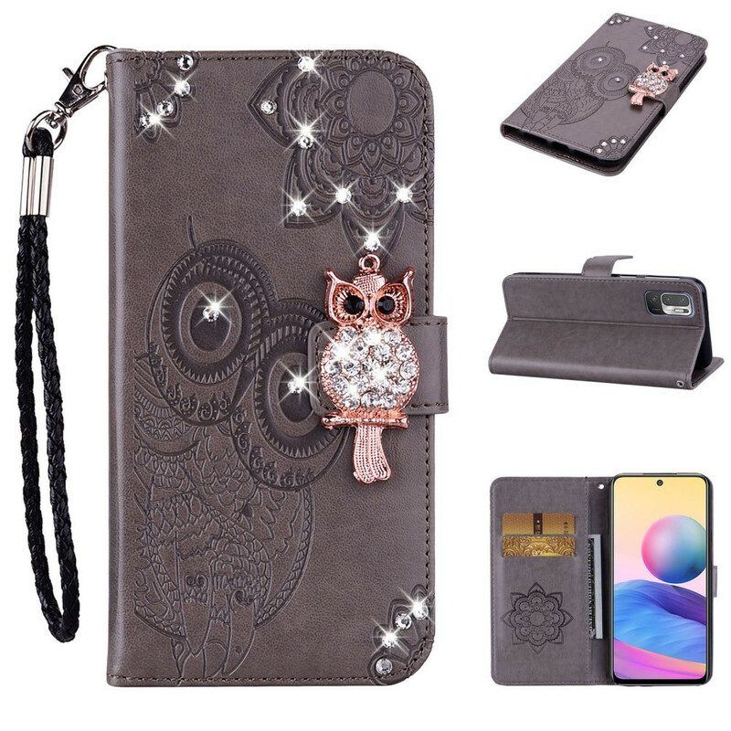 Flip Case Für Xiaomi Redmi Note 10 5G Eule Und Charme