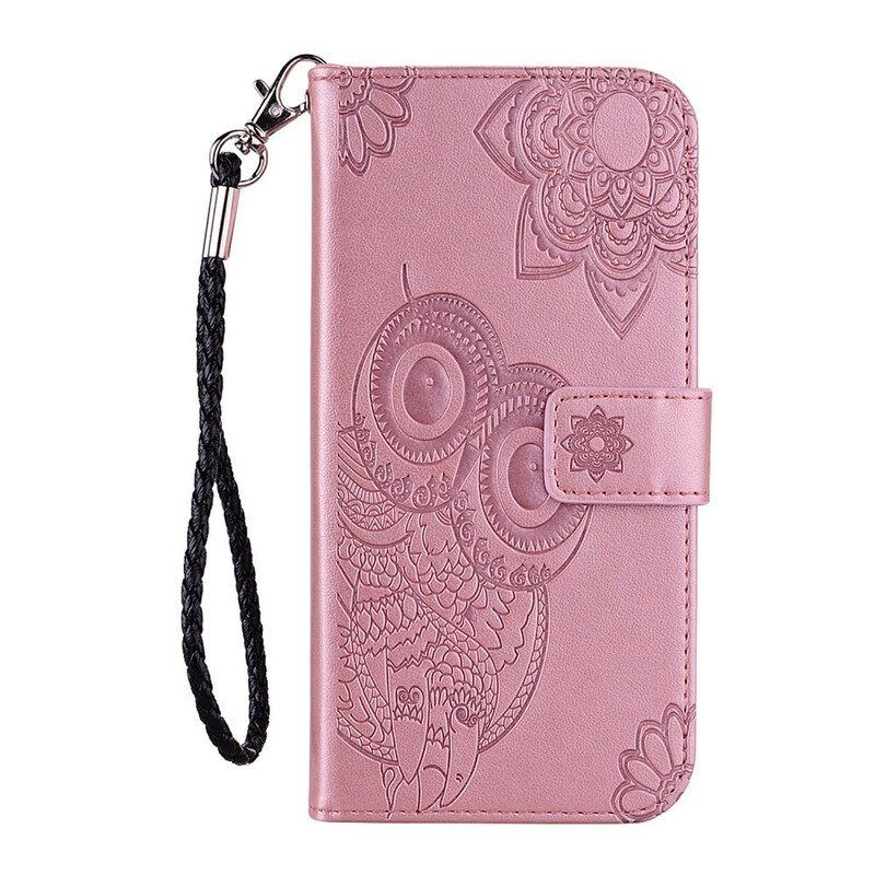 Flip Case Für Xiaomi Redmi Note 10 5G Eule Und Schlüsselband