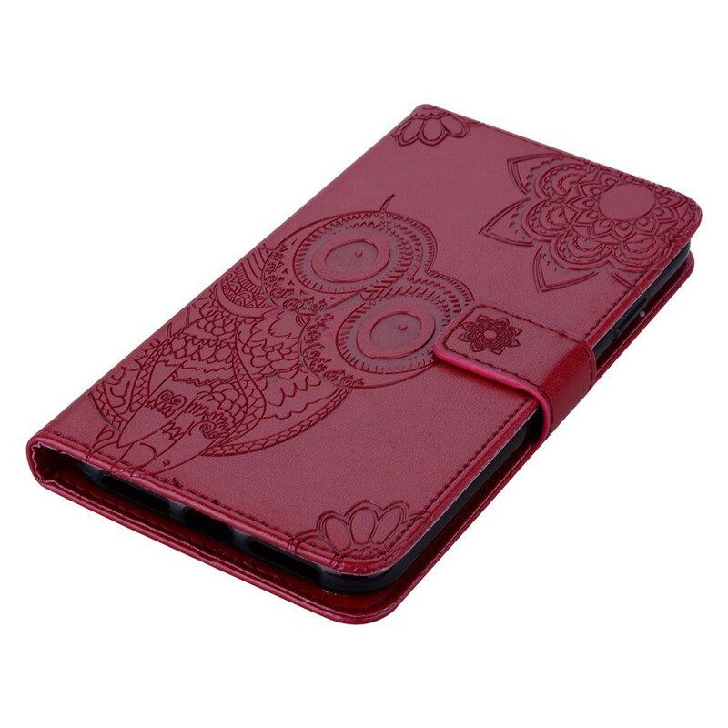 Flip Case Für Xiaomi Redmi Note 10 5G Eule Und Schlüsselband