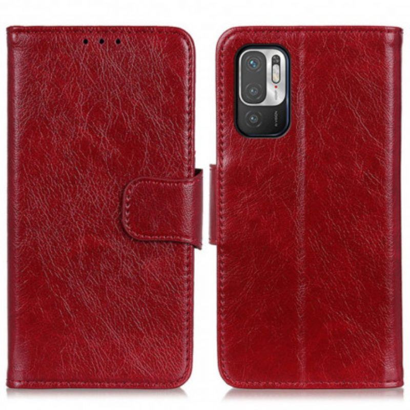 Flip Case Für Xiaomi Redmi Note 10 5G Gespaltenes Nappaleder