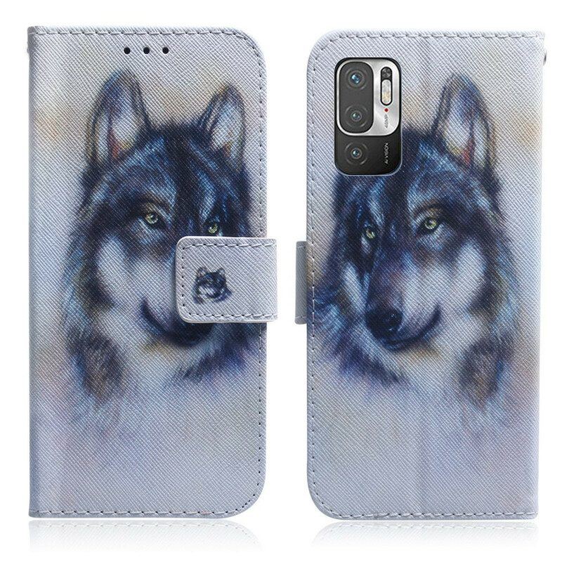 Flip Case Für Xiaomi Redmi Note 10 5G Hunde-look