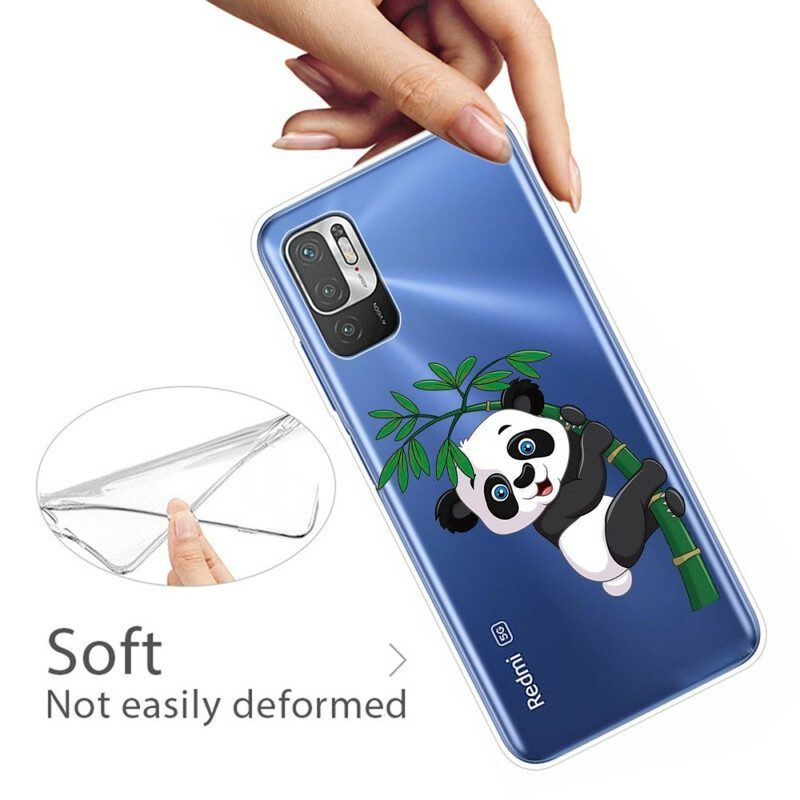 Hülle Für Xiaomi Redmi Note 10 5G Panda Auf Bambus