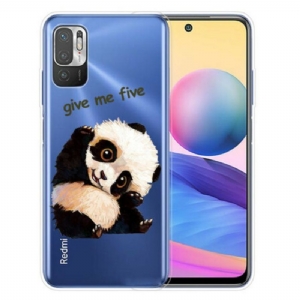 Hülle Für Xiaomi Redmi Note 10 5G Panda. Gib Mir Fünf