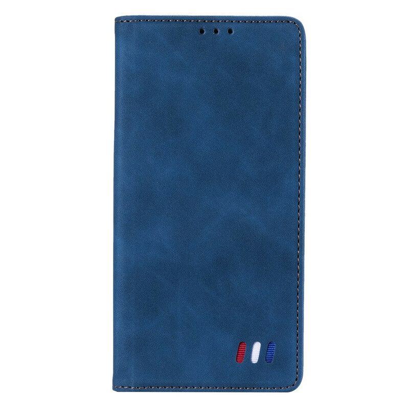 Schutzhülle Für Xiaomi Redmi Note 10 5G Flip Case Dreifarbiger Lederstil