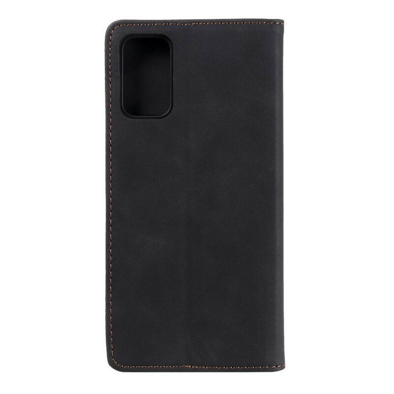 Schutzhülle Für Xiaomi Redmi Note 10 5G Flip Case Dreifarbiger Lederstil