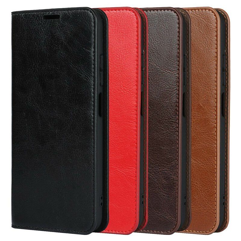 Schutzhülle Für Xiaomi Redmi Note 10 5G Flip Case Echtes Leder