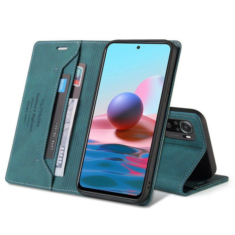 Schutzhülle Für Xiaomi Redmi Note 10 5G Flip Case Kunstleder Gq.utrobe