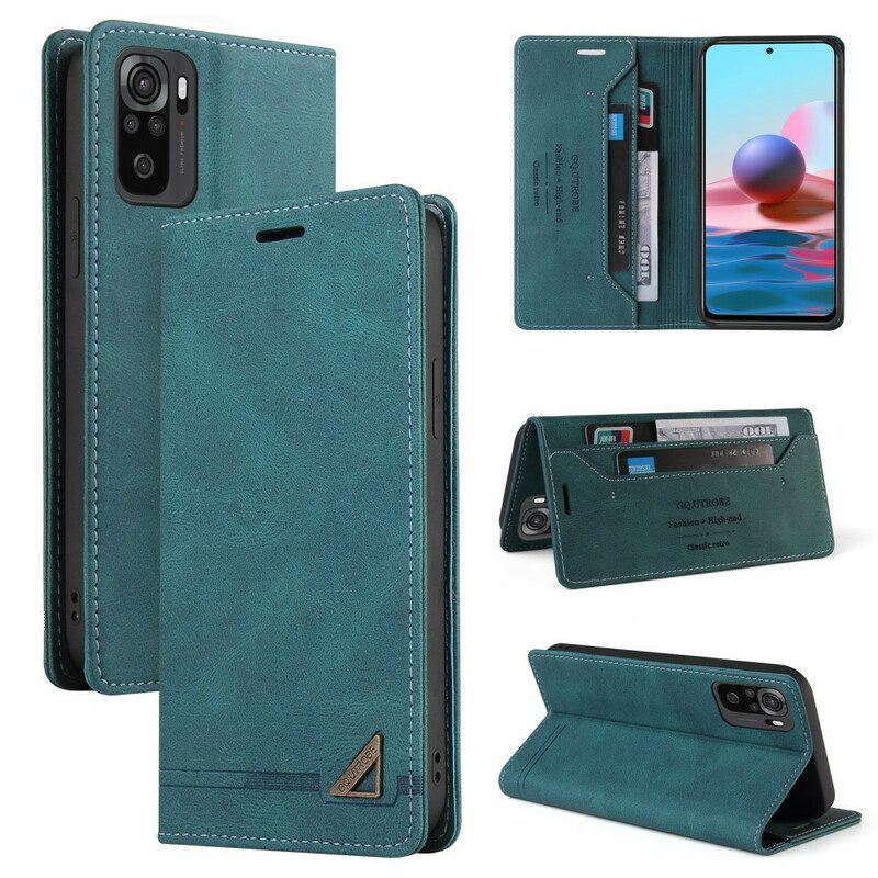 Schutzhülle Für Xiaomi Redmi Note 10 5G Flip Case Kunstleder Gq.utrobe