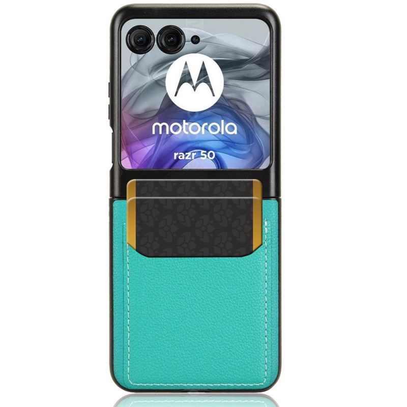 Hülle Für Motorola Razr 50 Doppelter Kartenhalter