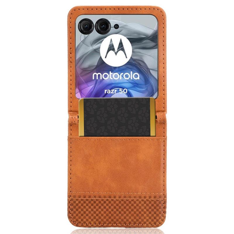 Hülle Für Motorola Razr 50 Vintaga Frieze-kartenhalter