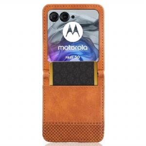 Hülle Für Motorola Razr 50 Vintaga Frieze-kartenhalter