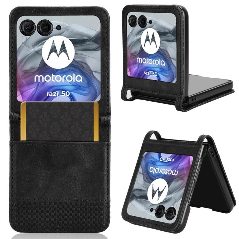 Hülle Für Motorola Razr 50 Vintaga Frieze-kartenhalter