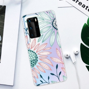 Hülle Für Huawei P40 Pro Gänseblümchen-blumen