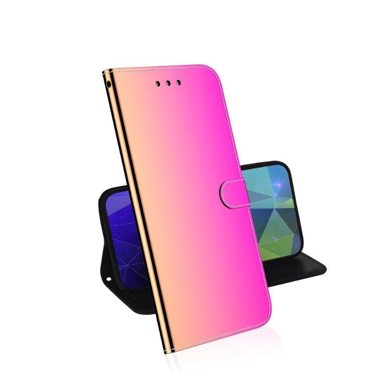 Lederhüllen Für Huawei P40 Pro Kunstleder Spiegeleffekt - Pink