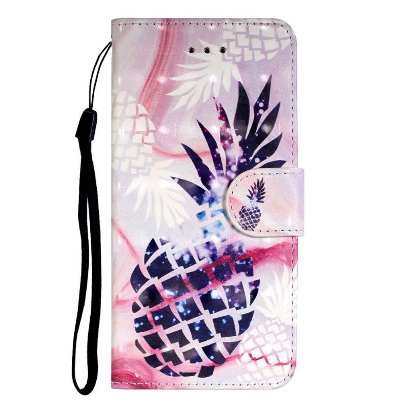 Lederhüllen Für Huawei P40 Pro Schutzhülle Mosaik Ananas