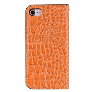 Case Für iPhone 7 / 8 / SE (2020) Luxuriöser Croc-effekt