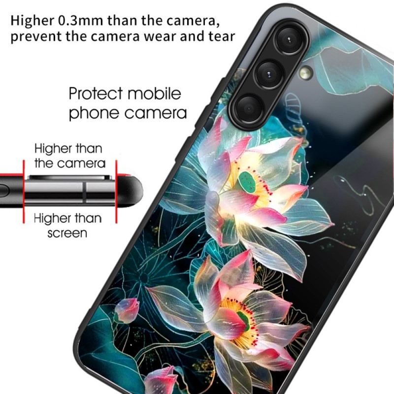 Hülle Samsung Galaxy A16 5g Blumen Aus Gehärtetem Glas