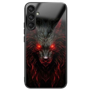 Hülle Samsung Galaxy A16 5g Handyhülle Red Wolf Gehärtetes Glas