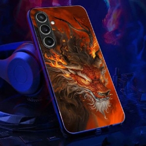 Hülle Samsung Galaxy A16 5g Handyhülle Rufen Sie Die Flash-serie Red Fire Dragon Auf