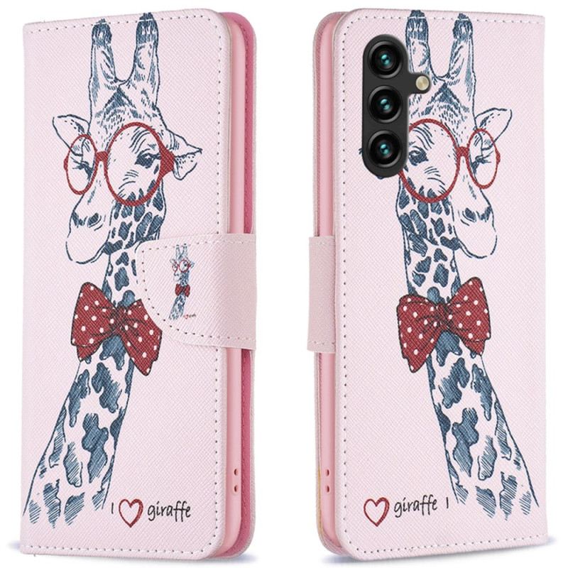 Lederhüllen Samsung Galaxy A16 5g Handyhülle Intello-giraffe