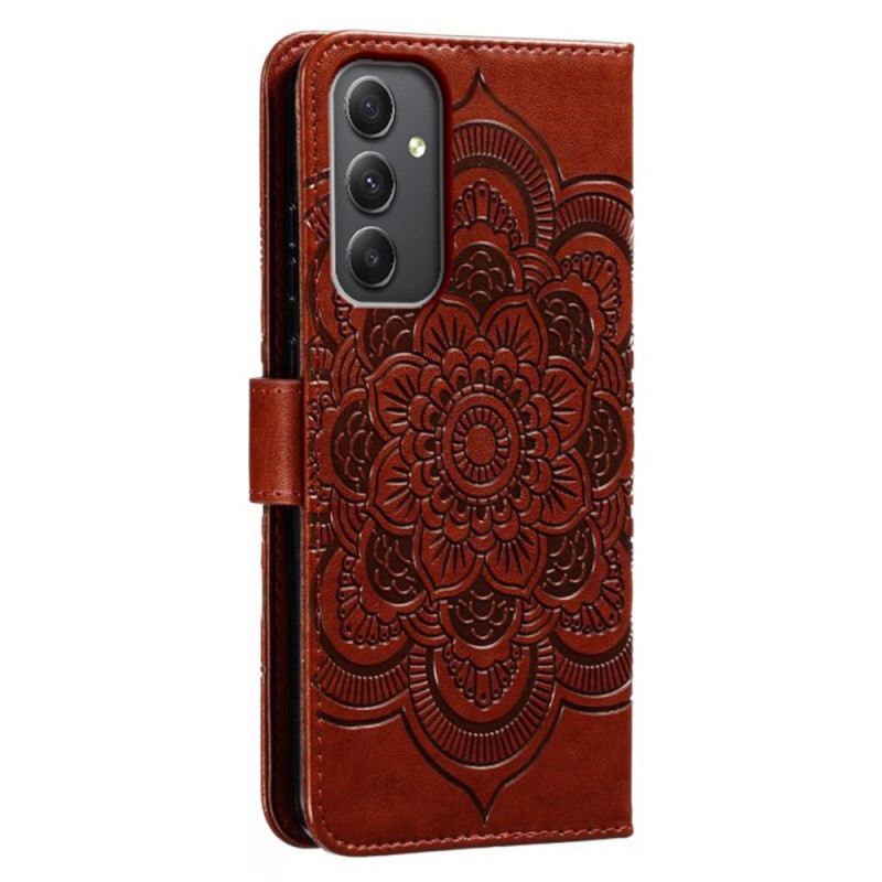 Lederhüllen Samsung Galaxy A16 5g Mandala-riemenmuster