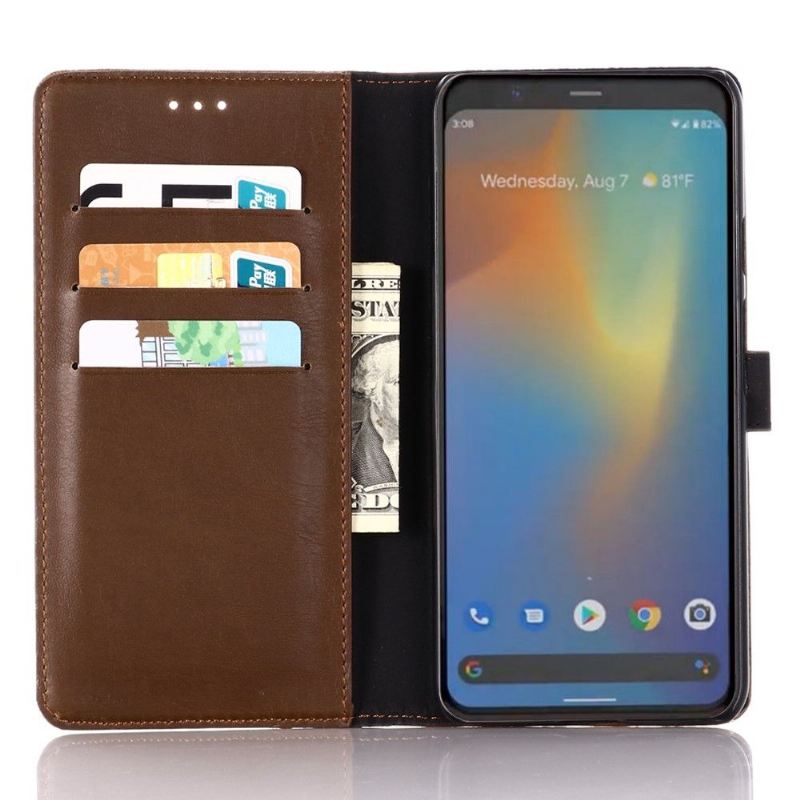 Flip Case Für Google Pixel 4 Brieftasche Retro Geldbörse Aus Kunstleder