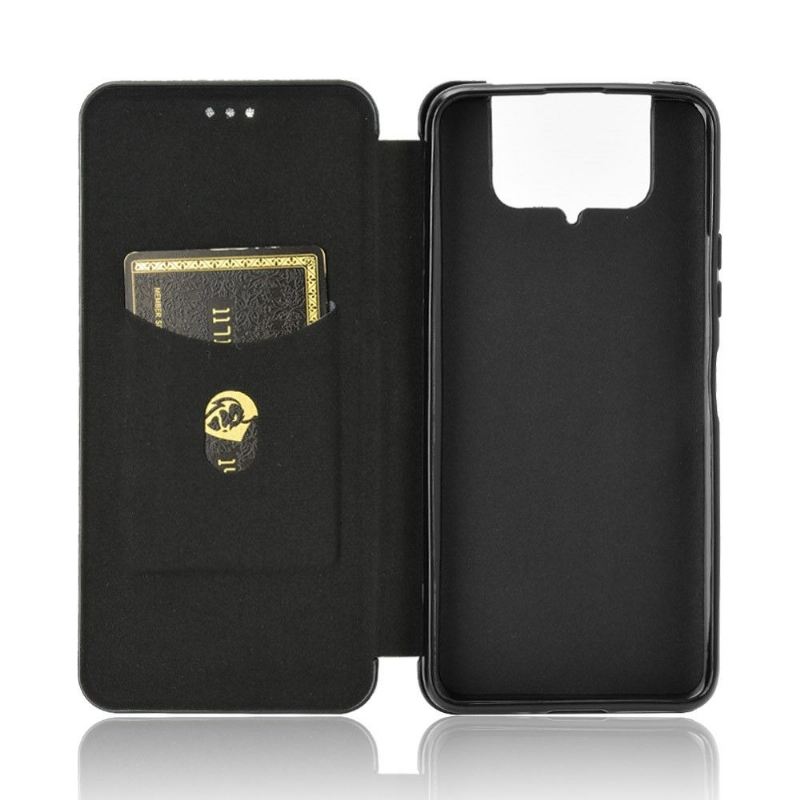 Flip Case Für Asus Zenfone 7 / Zenfone 7 Pro Kohlefaser-effekt