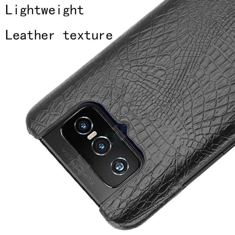 Handyhülle Für Asus Zenfone 7 / Zenfone 7 Pro Croc Skin-effekt