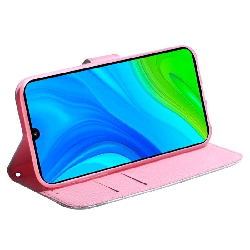 Flip Case Für Xiaomi Redmi A1 Blume Staubiges Rosa