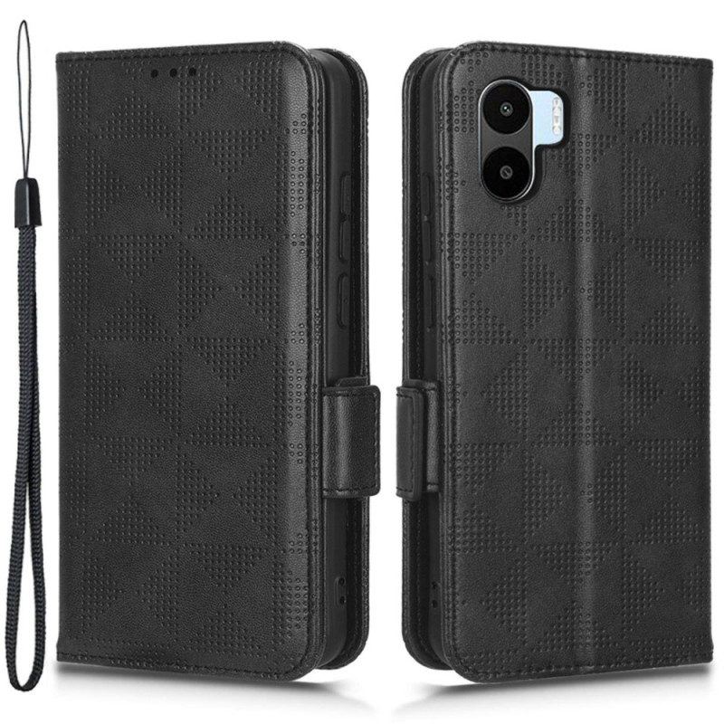 Flip Case Für Xiaomi Redmi A1 Dreiecke Mit Lanyard