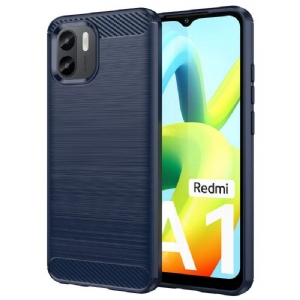 Hülle Für Xiaomi Redmi A1 Gebürstete Kohlefaser