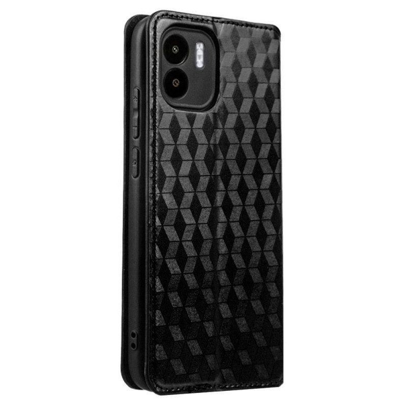 Schutzhülle Für Xiaomi Redmi A1 Flip Case 3d-würfel-ledereffekt