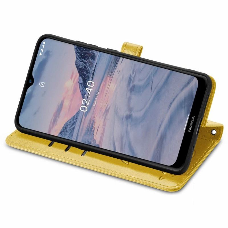 Flip Case Für Nokia 2.4 Tierprägung In Lederoptik