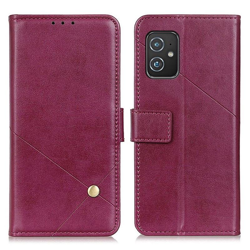 Flip Case Für Asus Zenfone 8 Flip Case Überschlag Aus Kunstleder Mit Niete