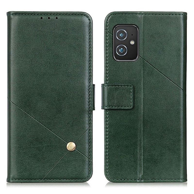 Flip Case Für Asus Zenfone 8 Flip Case Überschlag Aus Kunstleder Mit Niete