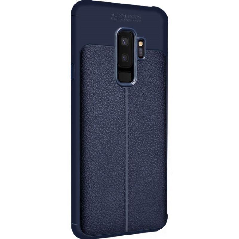 Hülle Für Samsung Galaxy S9 Plus Vega Ledereffekt - Marineblau