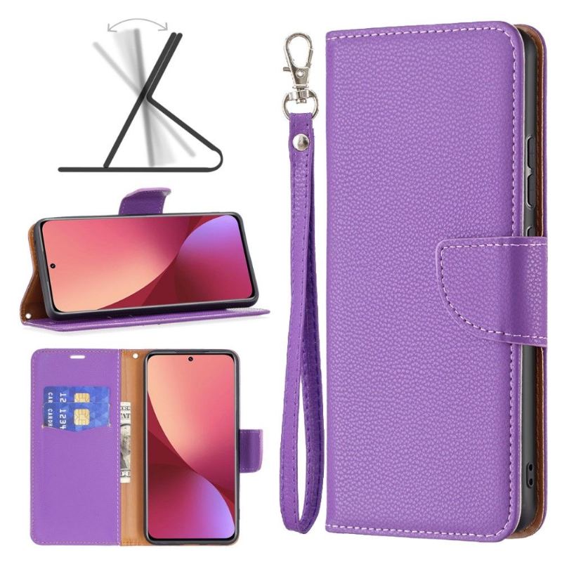 Case Für Xiaomi 12 Flip Case Genarbter Ledereffekt