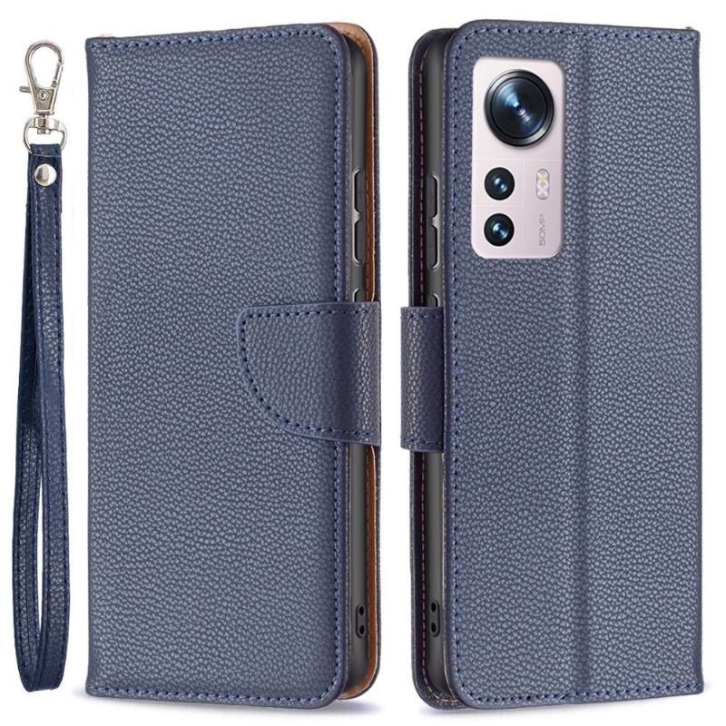 Case Für Xiaomi 12 Flip Case Genarbter Ledereffekt