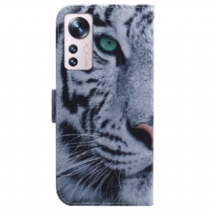 Case Für Xiaomi 12 Weißer Tiger