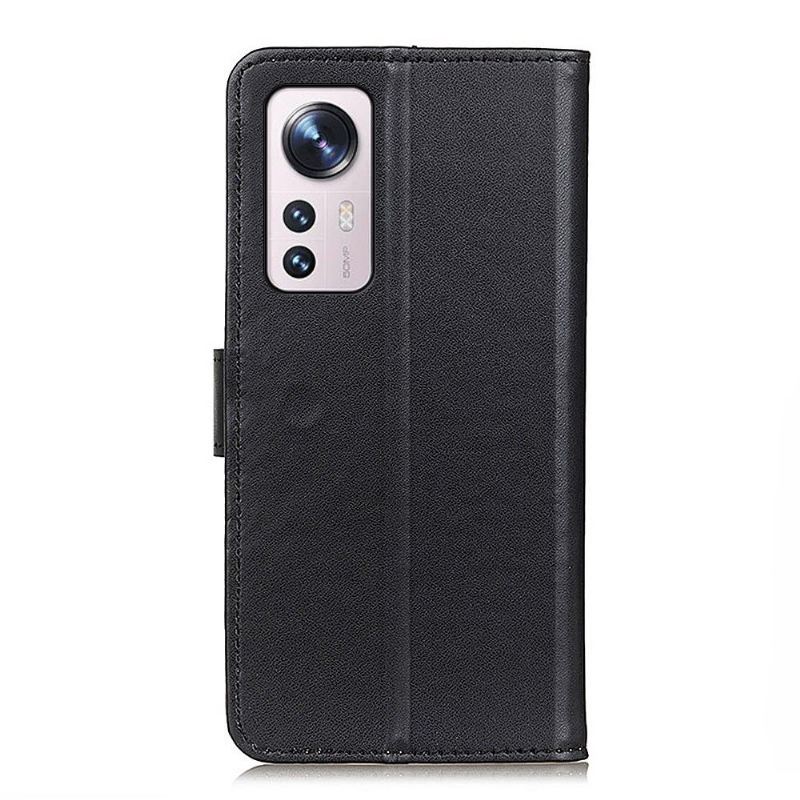 Flip Case Für Xiaomi 12 Einfaches Kunstleder