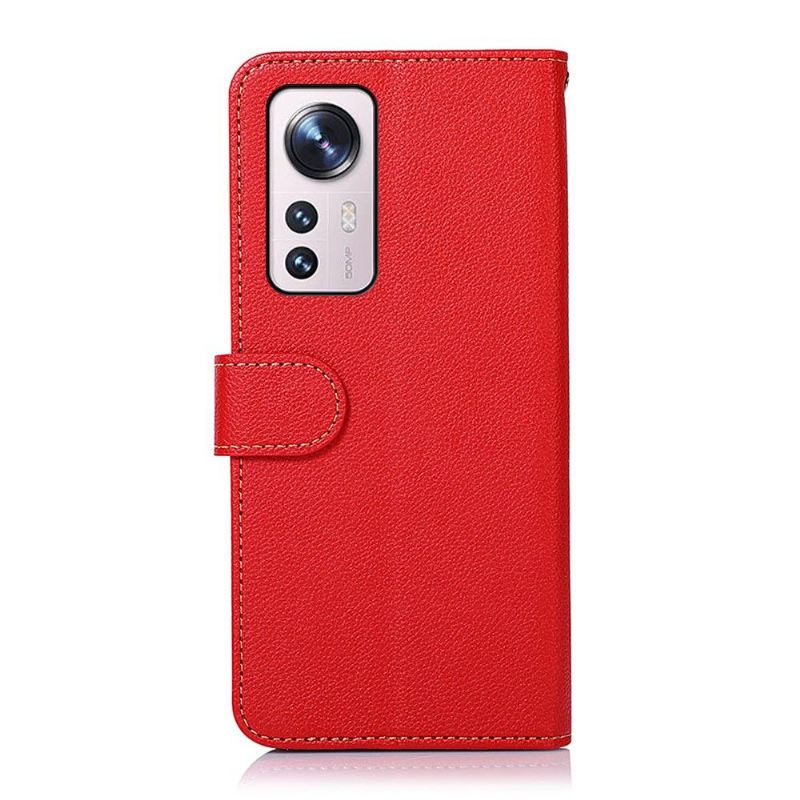 Flip Case Für Xiaomi 12 Khazneh Freiliegende Nähte