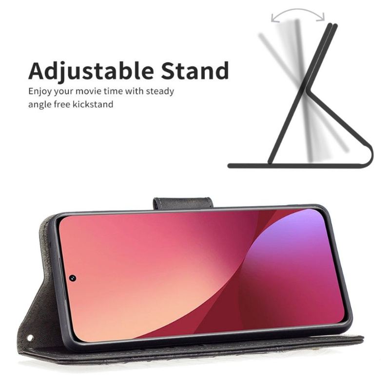 Flip Case Für Xiaomi 12 Lederoptik In Kroko-optik