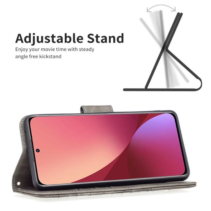 Flip Case Für Xiaomi 12 Lederoptik In Kroko-optik